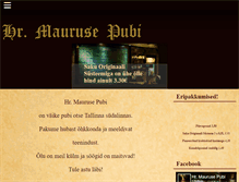 Tablet Screenshot of maurus.ee